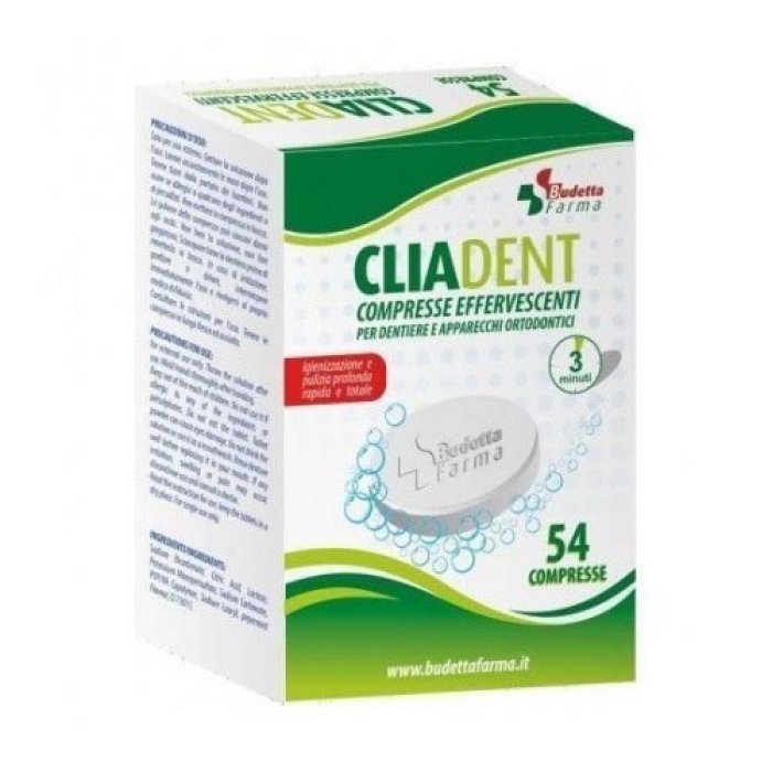  Cliadent 54 Compresse Effervescenti Pulizia Protesi