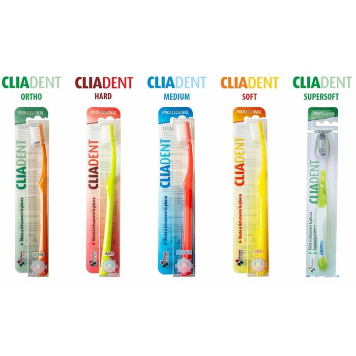 Budetta Farma Prodotti per Igiene Orale CliaDent Hard Spazzolino da Denti