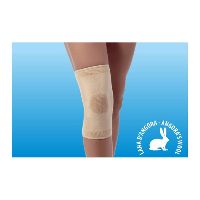 Budetta Farma CliaOrtho Prodotti Ortopedici Ginocchiera in Lana Angora Beige Taglia L