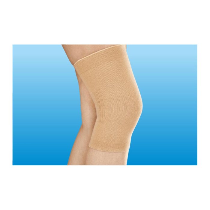 Budetta Farma CliaOrtho Prodotti Ortopedici Ginocchiera in Cotone Elastico Beige Taglia M