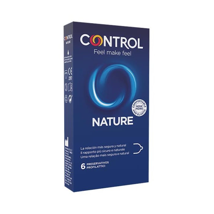 Control Condom Preservativo New Nature Misura Standard 6 Pezzi
