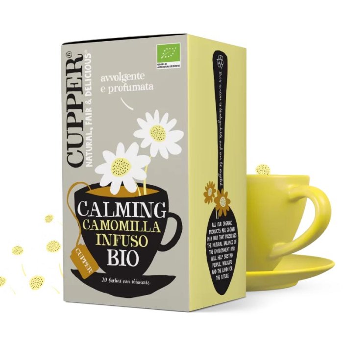 AbaFoods Multibrand Cupper Infusi Magici Camomilla Bio Classica Rilassante 20 Filtri