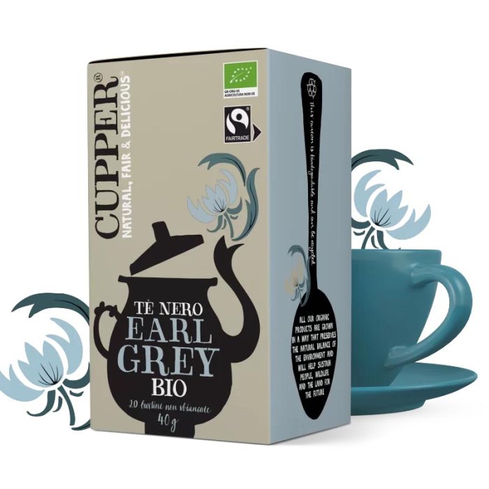 AbaFoods Multibrand Cupper Infusi Magici Earl Grey Tè Sapore Intenso 20 Filtri