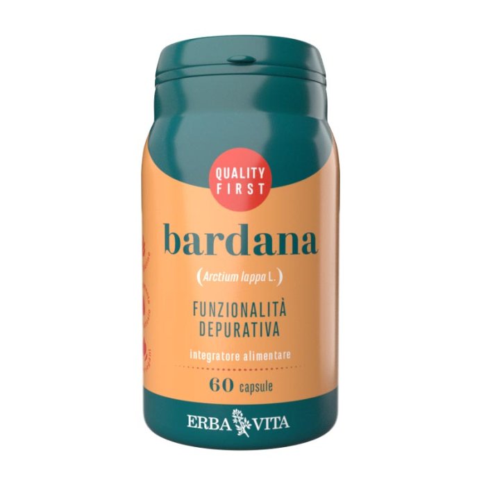 Erba Vita Integratori alimentari a Base Vegetale Bardana Depurativa Riequilibrante 60 Capsule
