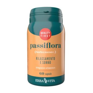 Erba Vita Integratori alimentari a Base Vegetale Passiflora Relax Benessere Mentale 60 Capsule