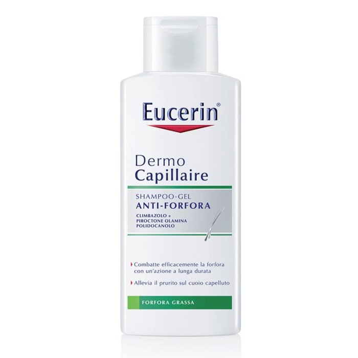 Eucerin DermoCapillaire Shampoo Gel Forfora Grassa Pelli Sensibili 250 ml