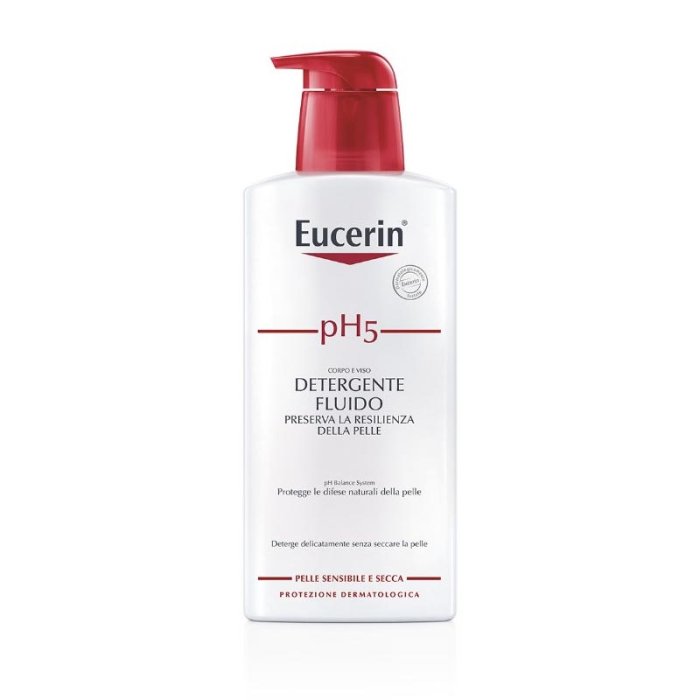 Eucerin pH5 Fluido Detergente Corpo Mani Viso Pelli Delicate Sensibili 100 ml