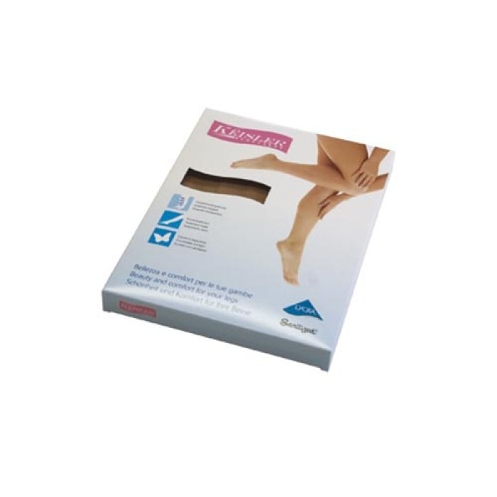 Eufarma  Linea Bemessere Gambe Collant 140 Denari Compressione 20 mm Hg Colore Beige Taglia 3