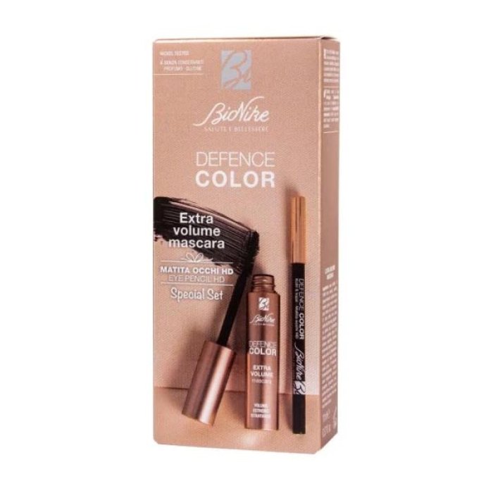 Bionike Defence Color Make-up Base Viso Special Set Mascara Extra Volume e Matita HD