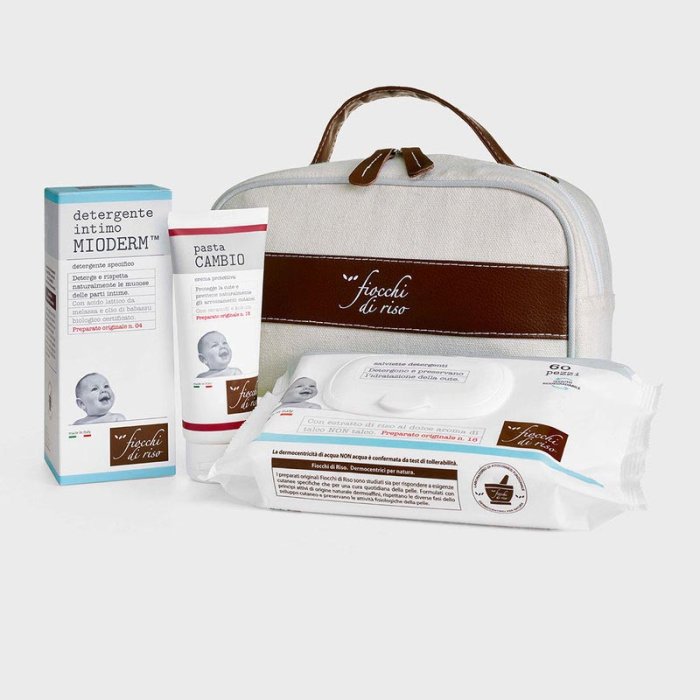 Artsana Fiocchi Di Riso Cofanetto Cambio Pannolino Detergente Intimo Pasta Cambio Salviette Acqua Non Acqua