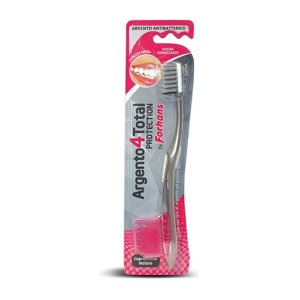 Forhans Igiene Dentale Silver 4 Total Protection 1 Spazzolino setole Medie Ioni Argento
