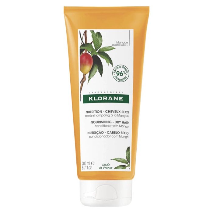 Klorane Trattamenti Rigeneranti per Capelli Balsamo Burro Di Mango Nutriente Rigenerante 200 ml