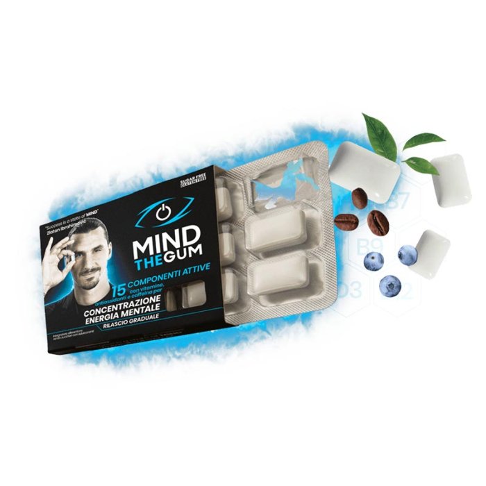 Dante Medical Integratori Alimentari in Chew-Gum Mind The GUM Gusto Energy 18 Gomme da Masticare