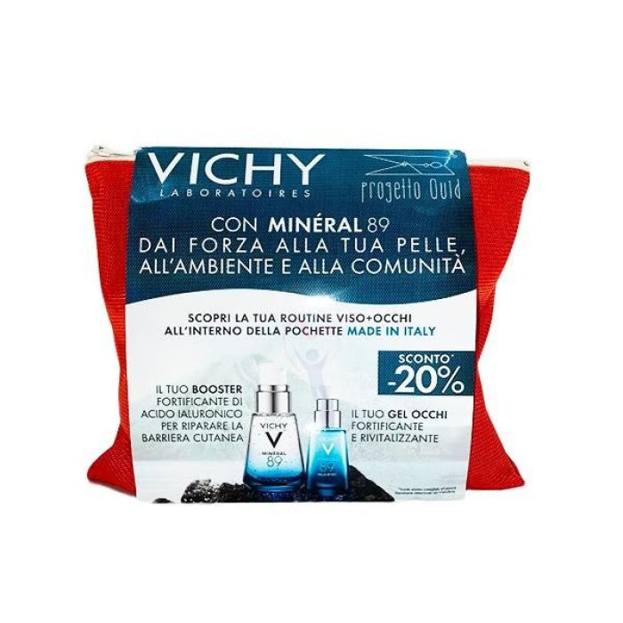 Vichy Innovazione Anti-Età Mineral 89 Cofanettocon Mineral 89 Booster + Mineral 89 Occhi + Pochette