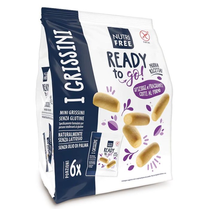 Nutrifree Linea Snack Salati Mini Grissini Croccanti e Saporiti 30g 6 monoporzioni