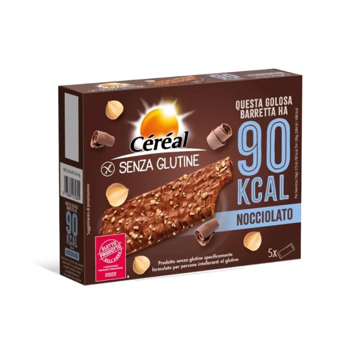 Cereal Linea Senza Glutine Nocciolato Croccante e Gustoso Snack 5 Barrette 90 Kcal