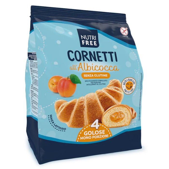 Nutrifree Linea Dolci Bontà e Colazioni Cornetto all'Albicocca 4 pezzi da 60 g