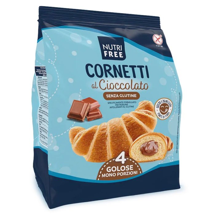 Nutrifree Linea Dolci Bontà e Colazioni Cornetto al Cioccolato 4 pezzi da 60 g