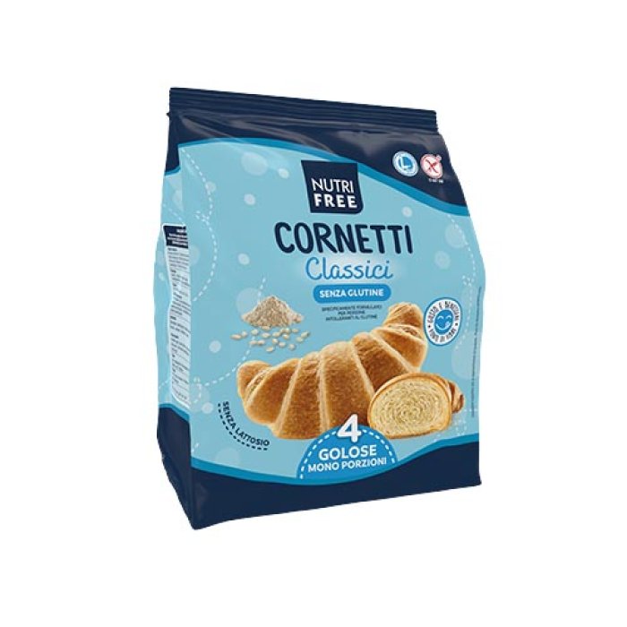 Nutrifree Alimenti senza Glutine Dolci e Merende Cornetti Classici 4 x 50 g