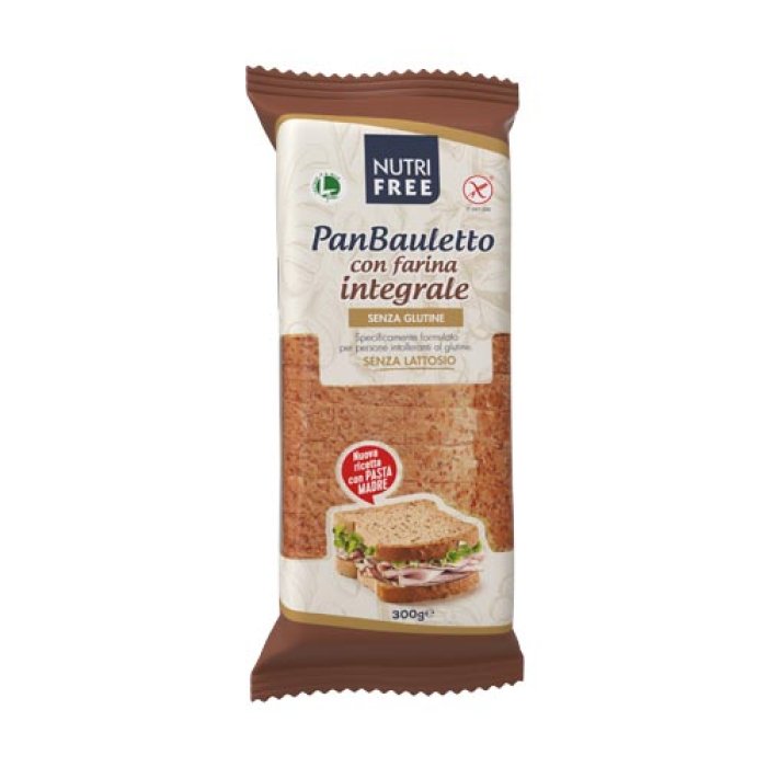 Nutrifree Alimenti senza Glutine Pane e Complementi Panbauletto Integrale 300 g Promo