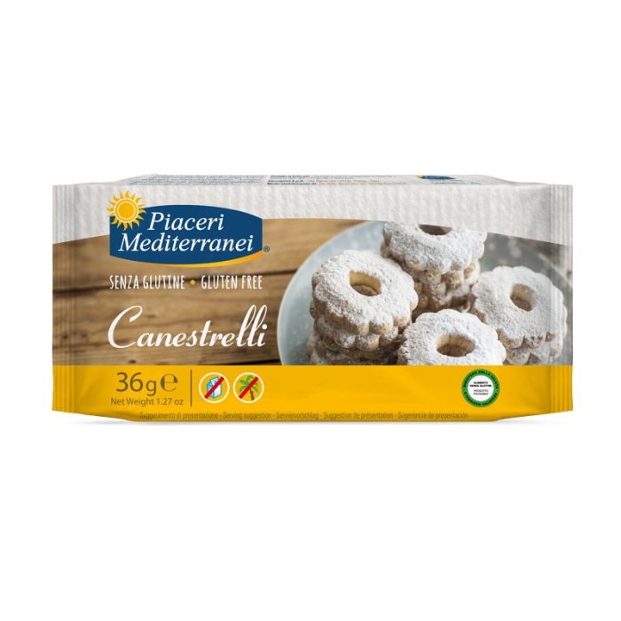 Eufarma Linea Senza Glutine Piaceri Mediterranei Biscotti e Pasticceria Canestrelli 125 g