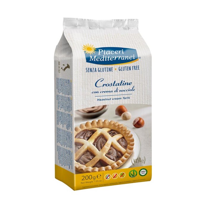 Eufarma Linea Senza Glutine Piaceri Mediterranei Crostatina Con Crema Di Nocciola 4 X 50 g