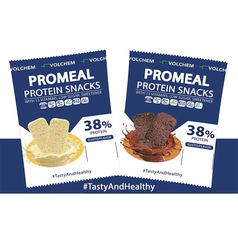 Volchem Integrazione Alimentare Sportiva Promeal Protein Barrette Snack 3x12,5 g