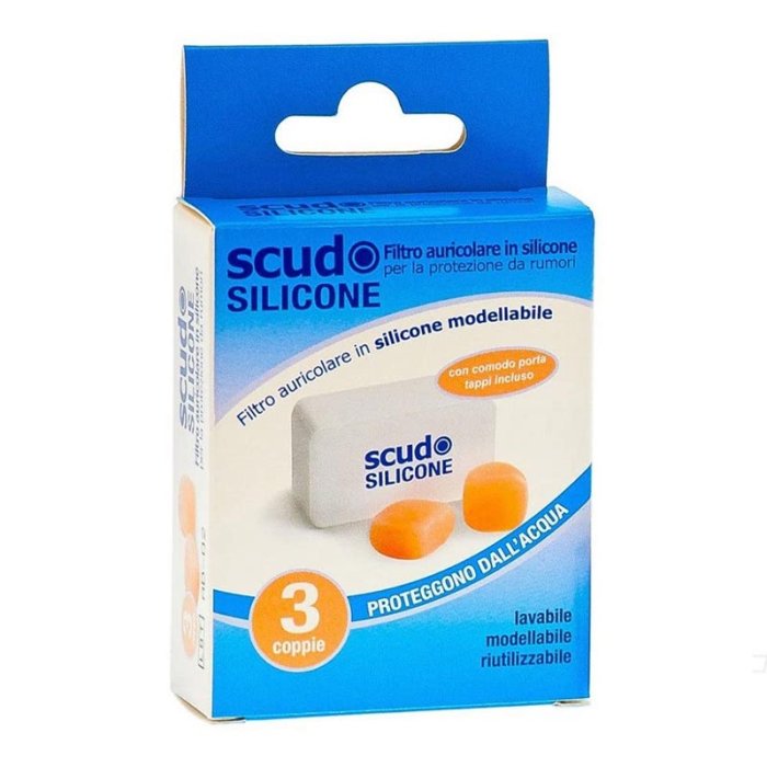 Pasquali Protezione e Salute Earplug Scudo Silicone 3 Coppie 6 pz
