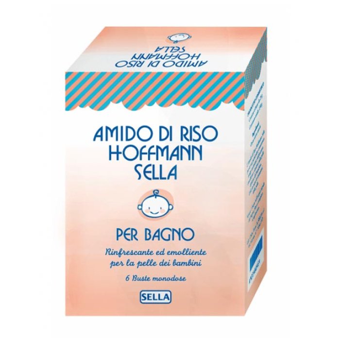 Sella Farmaceutici Cura e Igiene del Bambino Hoffmann Amido Di Riso 6 Buste 25 g