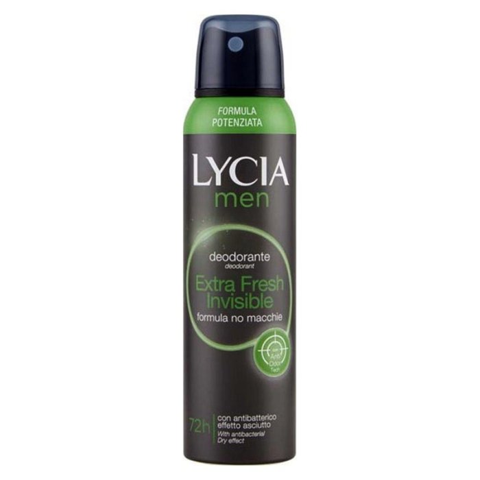 Sodalco Lycia Persona Cura e Benessere della Persona Deodorante Man Extra Fresh Invisible Spray 150 ml