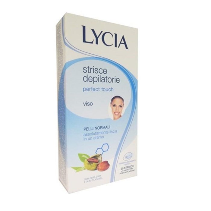Sodalco Lycia Cura e Benessere della Persona Strisce Depilatorie Viso Perfect Touch 20 pezzi