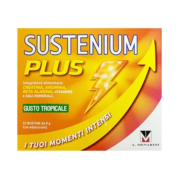 A. Menarini Supplementi Benessere Sustenium Plus Energy Integratore Alimentare 22 Buste Tropical