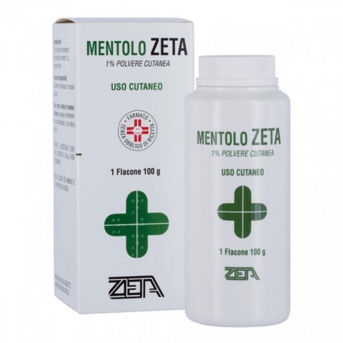 Zeta Farmaceutici Sodio Talco Mentolato Zeta 100 g