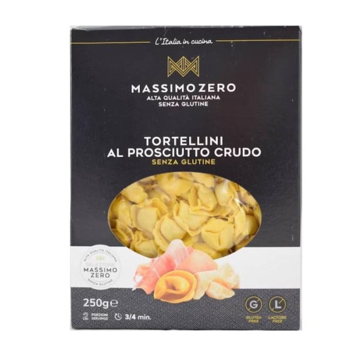 Massimo Zero Alimenti senza Glutine Tortellini Prosciutto Crudo 250 g