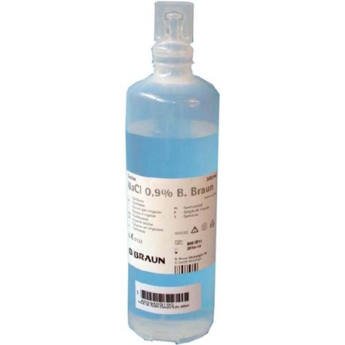 Sodio Cloruro 0,9% Soluzione per Infusione Endovenosa 500 ml Flacone – Dispositivo Medico Sterile per Idratazione e Ripristino Elettrolitico
