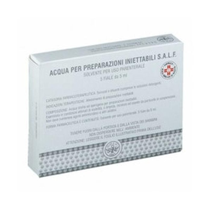 Acqua Pi Salf Solvente Per Uso Parenterale 5 Fiale Da 5 Ml