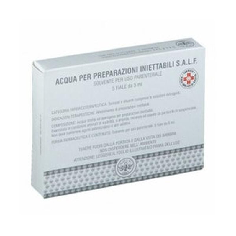 Acqua Pi Salf Solvente Per Uso Parenterale 5 Fiale Da 5 Ml