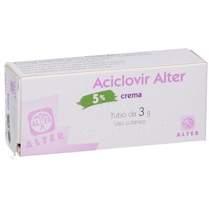 Aciclovir Crema 5% Alter 3 g – Trattamento Herpes Labbiale e Genitale