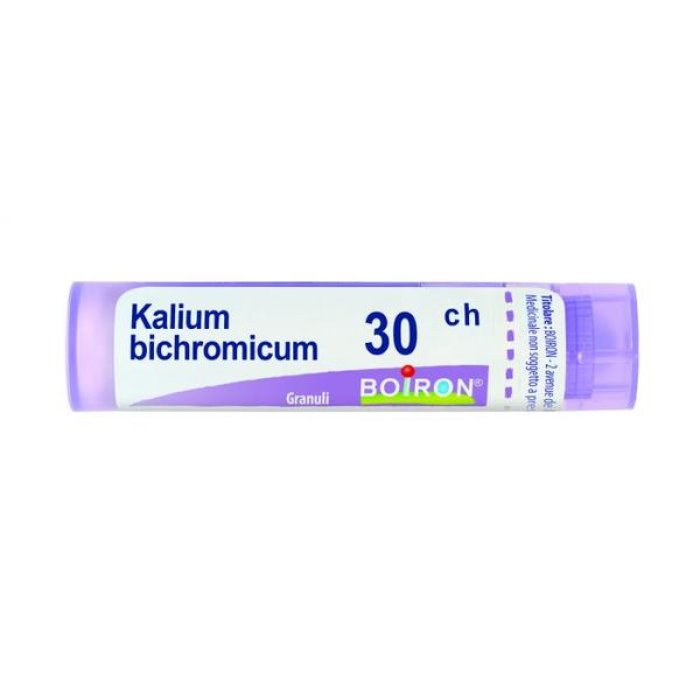 Boiron Kalium Bichromicum Granuli in Tubo Diluizione Trentesima Centesimale per Benessere Respiratorio and Support for Vie Nasali e Mucose
