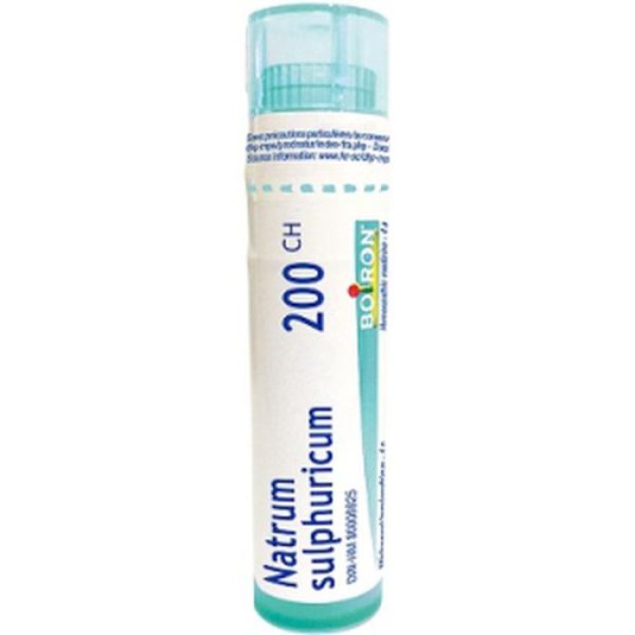 Boiron Natrum Sulfuricum 200 CH Dose Unica Granuli Omeopatici – the Natural Detox and Drenaggio di Fegato e Liquidi in Eccesso