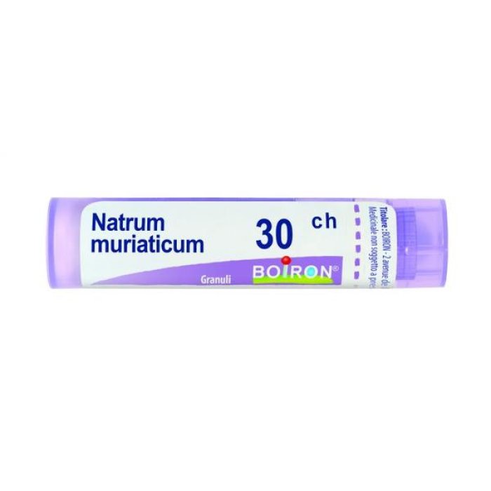 Boiron Natrum Muriaticum 30 CH Granuli Omeopatici in Tubo Dose – Rimedio Omeopatico per il Benessere Generale