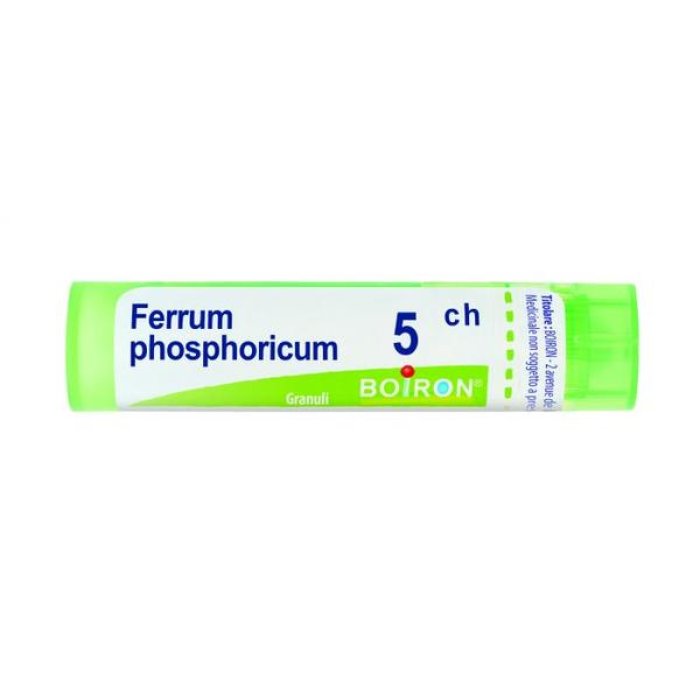 Boiron Ferrum Phosphoricum 5 CH Granuli in Tubo – Rimedio Omeopatico Naturale per Difese Immunitarie e Stati Infiammatori Lievi