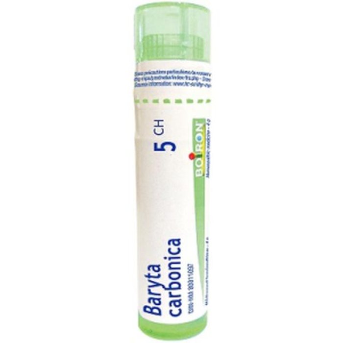 Boiron Baryta Carbonica Granuli Omeopatici in Tubo 5 CH the Para Benessere Naturale e Difese dell’Organismo