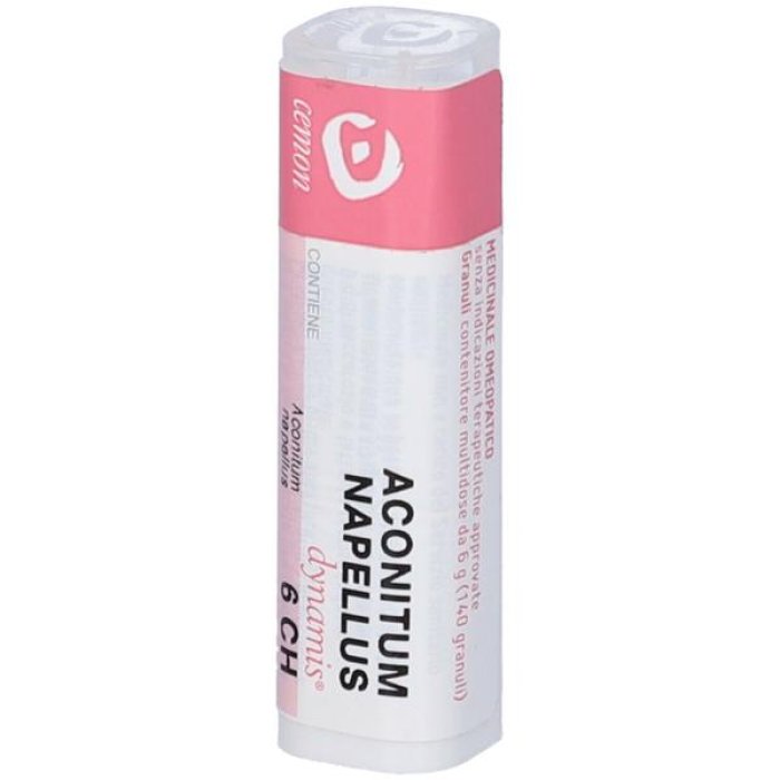 Aconitum Napellus Tubo Dose 6 Centesimale Hahnemanniana Granuli Omeopatici – Rimedio per Stati Febbrili Improvvisi – Senza Glutine (Gluten Free)