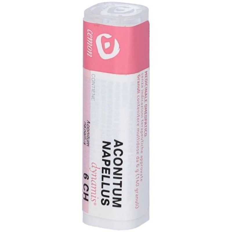 Aconitum Napellus Tubo Dose 6 Centesimale Hahnemanniana Granuli Omeopatici – Rimedio per Stati Febbrili Improvvisi – Senza Glutine (Gluten Free)