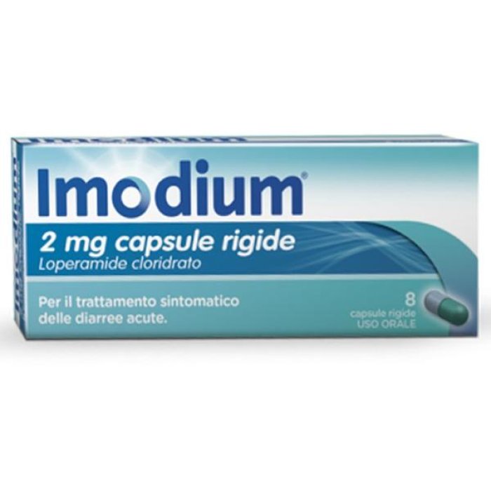 Imodium 2 mg 8 capsule - antidiarroico a base di loperamide