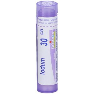 Boiron Iodum 30CH Granuli Omeopatici Tubo Dose 4 g Rimedio Naturale per il Benessere della Tiroide