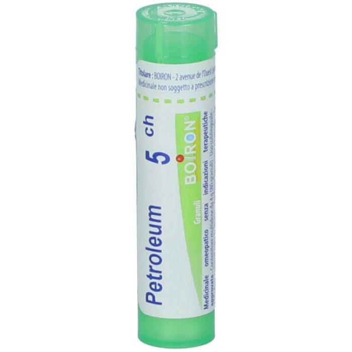 Boiron Petroleum 5 CH tubo granuli omeopatici help per pelle secca, screpolata e disturbi cutanei