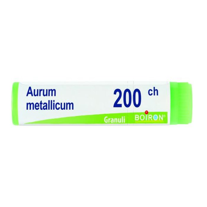Aurum Metallicum Met 200 CH Dose Unica Boiron Granuli – Rimedio Omeopatico in Dose Singola per Benessere Mentale e Cardiaco