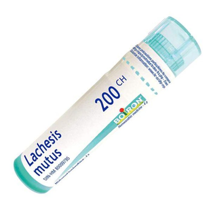 Lachesis Mutus 200 Centesimale Hahnemanniana Dose Unica Granuli Omeopatici Boiron and Rimedi Naturali per Circolazione e Menopausa